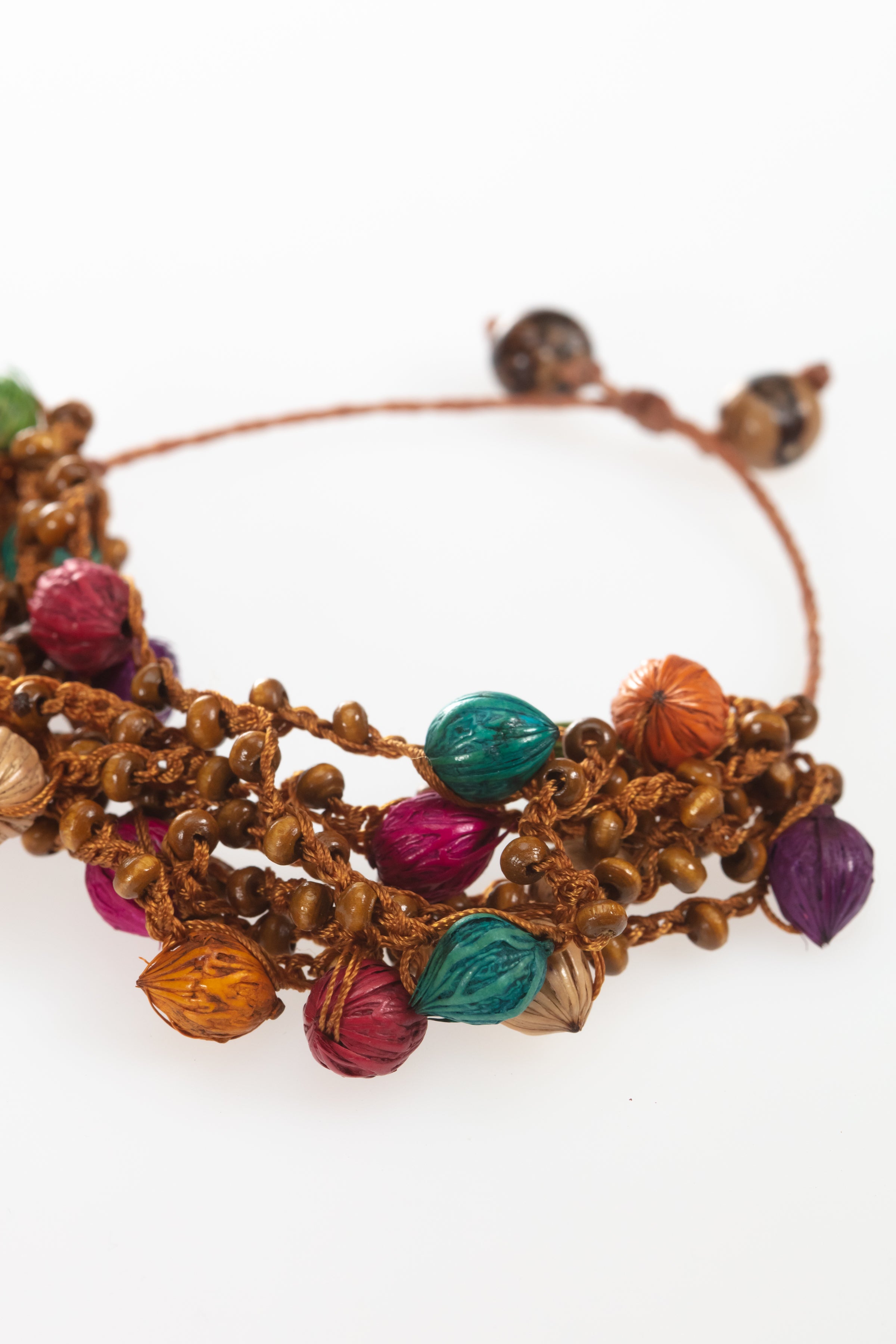 Multicolour chunky bracelet, women chunky bracelet, seeds bracelet