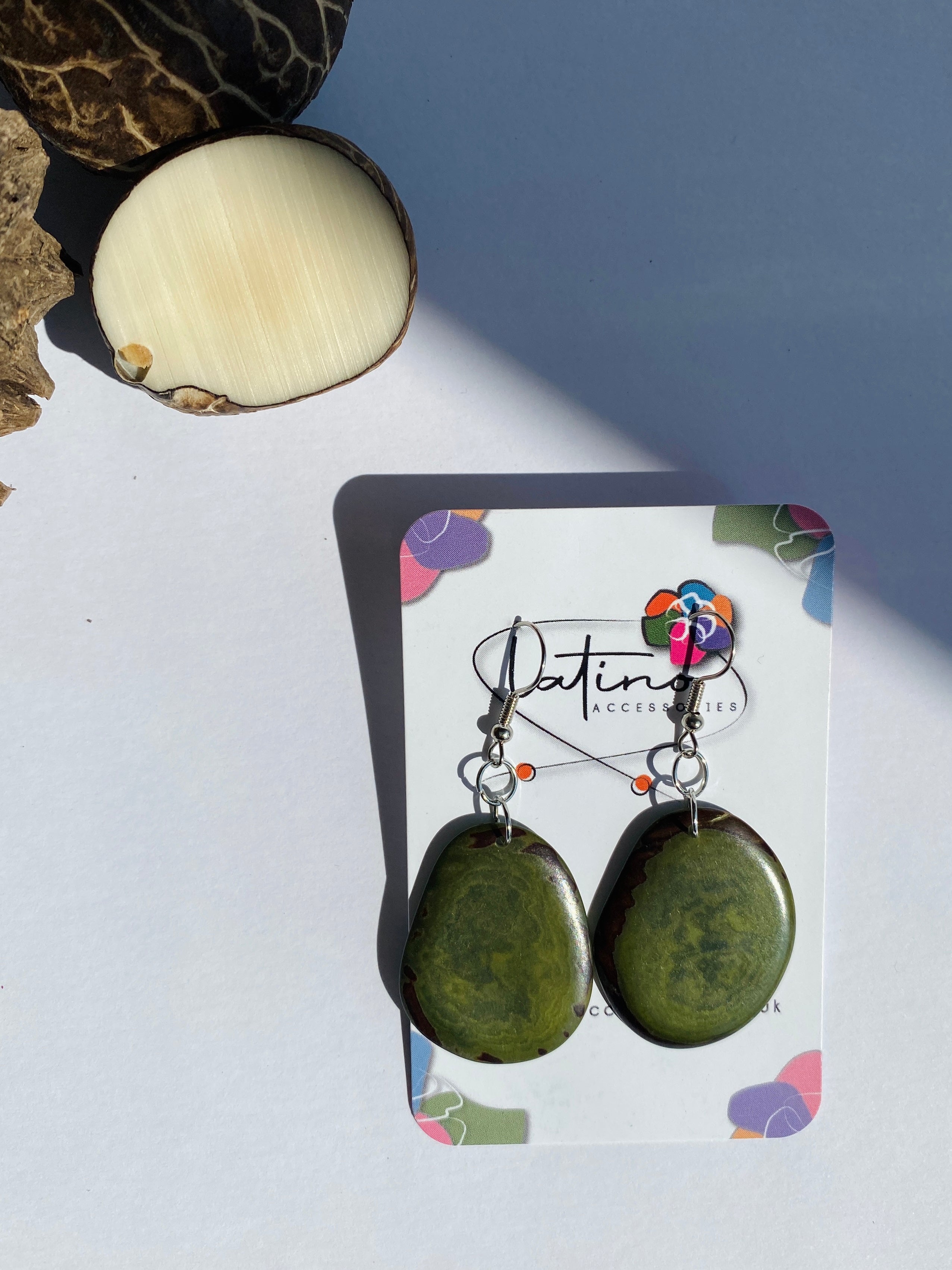 Green Slide Tagua Necklace