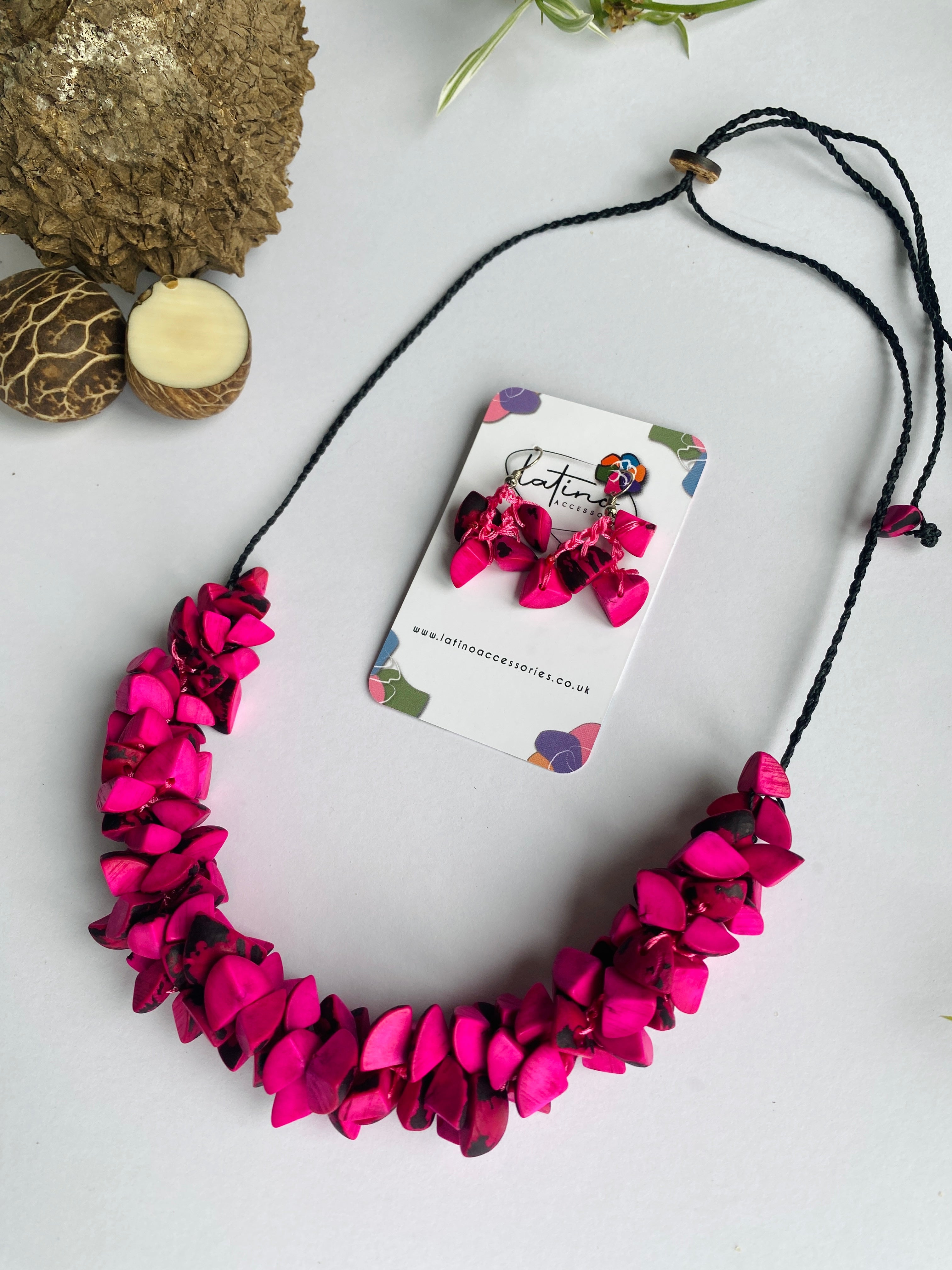 Pink Trocitos Necklace
