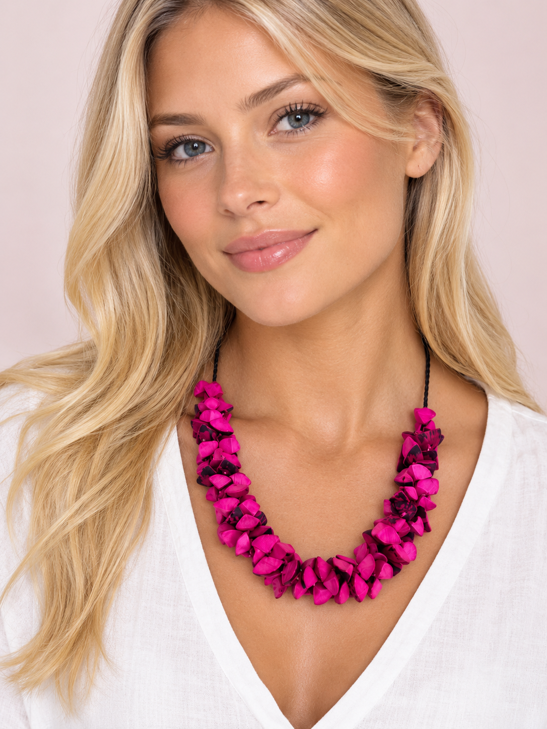 Pink Trocitos Necklace