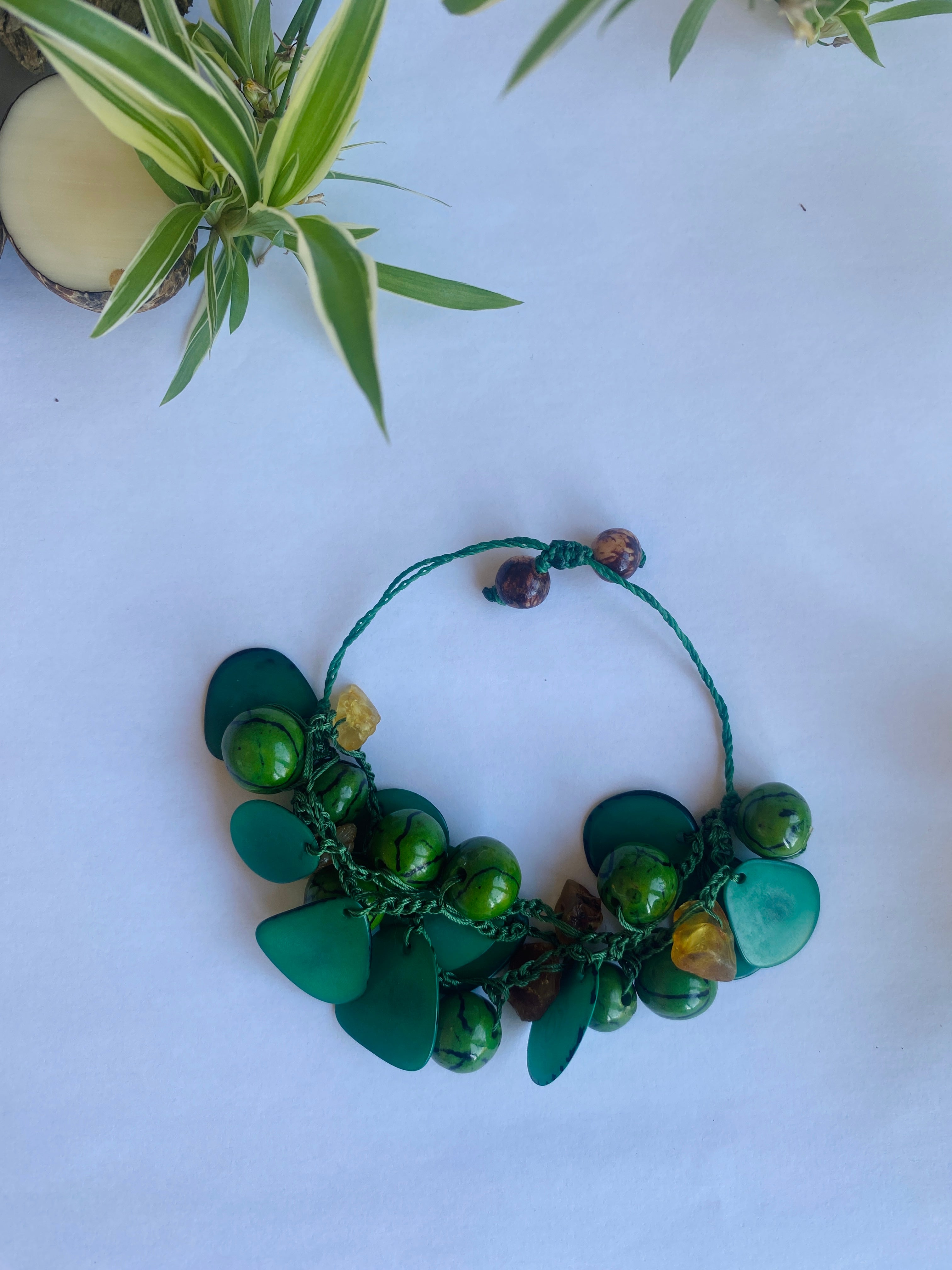 Green Tagua Bracelet