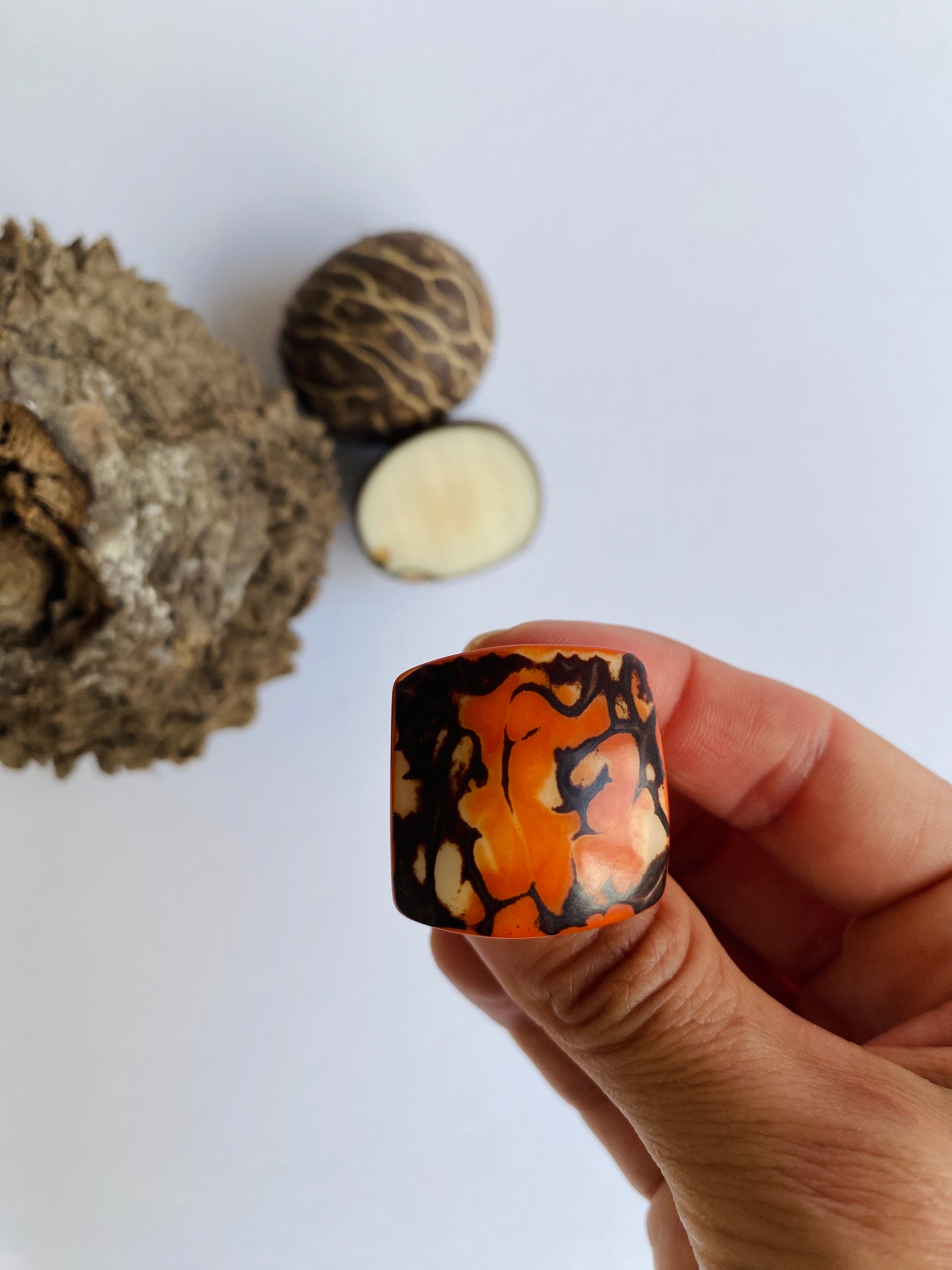 Orange Chunky Ring