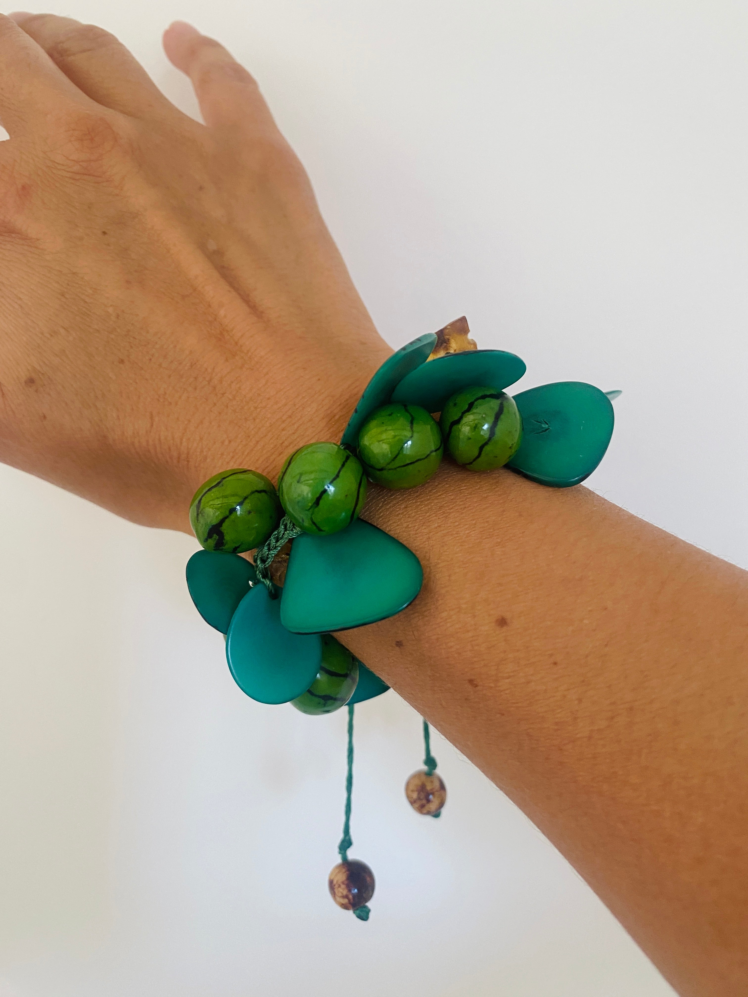 Green Tagua Bracelet