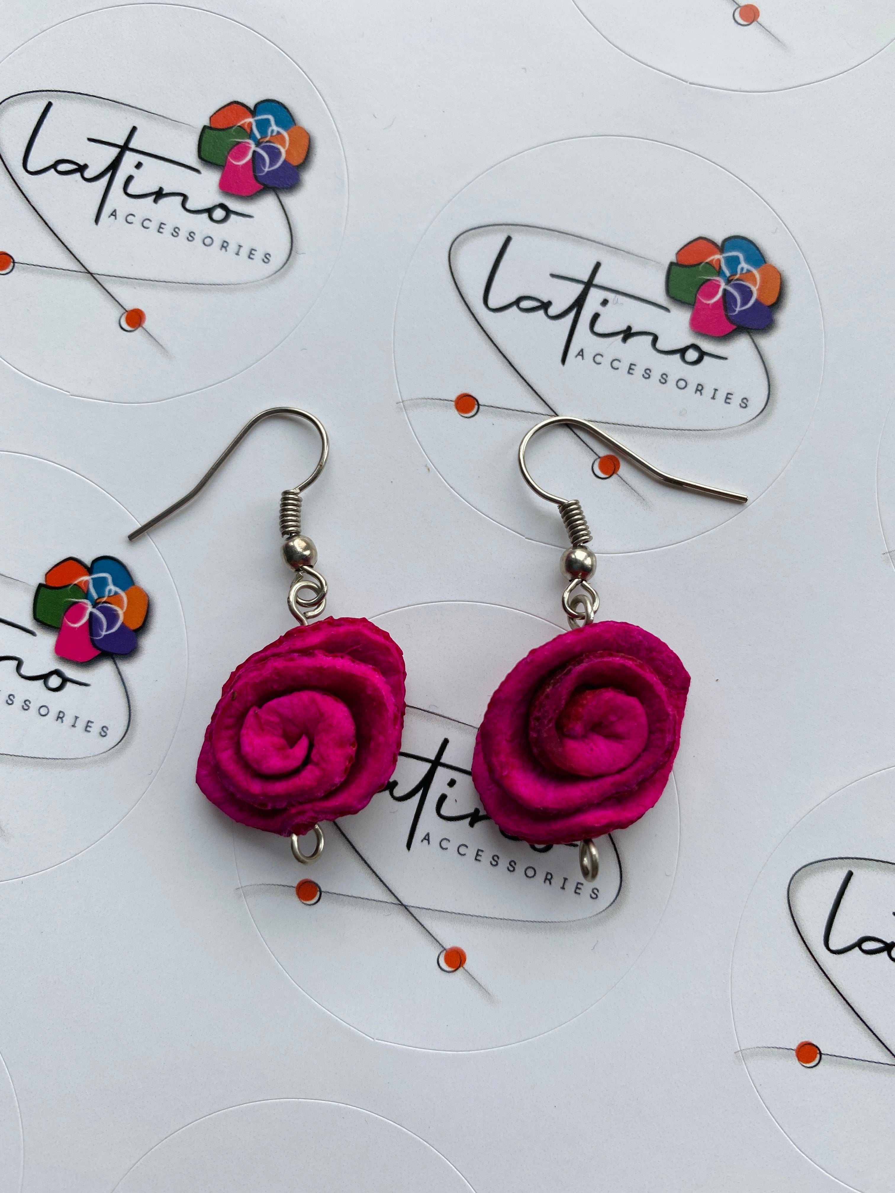 little roses earrings
