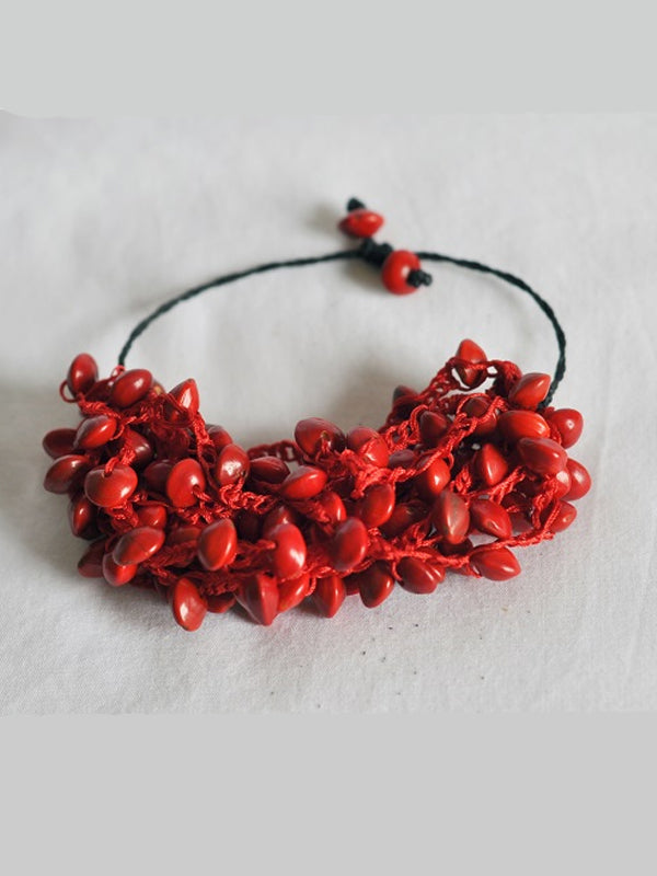 Red Beans Bracelet - Red bracelet