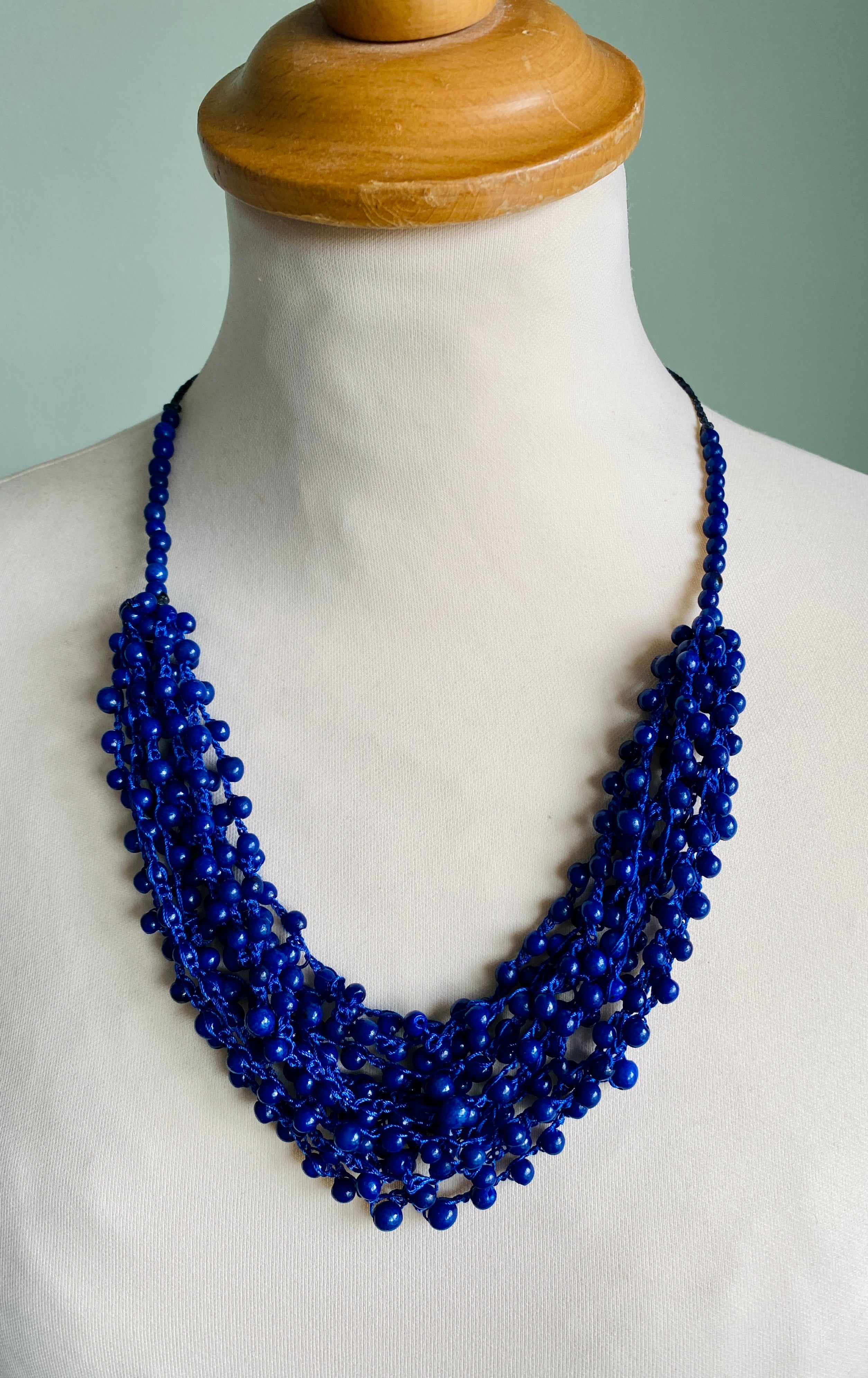 Royal Blue Chirilla Necklace Set