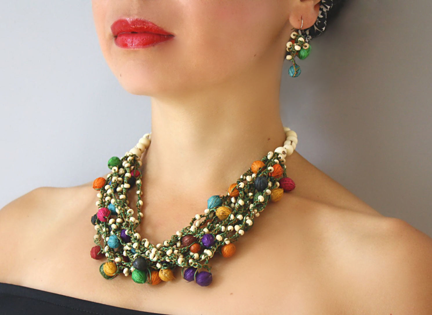 Multicolour Seed Necklace